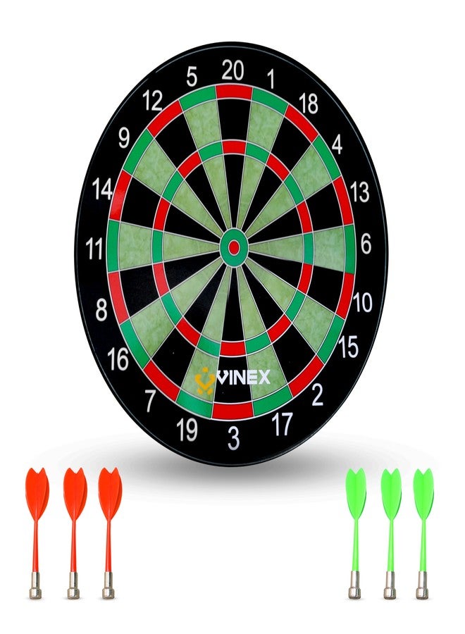 Vinex Sonic Magnetic Dart Board Set - 15 Inch Dartboard with 6 Strong Magnetic Darts | Safe Indoor & Outdoor Target Game for Kids & Adults | Fun Family Dart Toy Set - Image 2